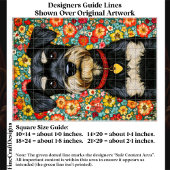 Miniature Schnauzer Dog, Colorful EX2 Decoupage Seidenpapier