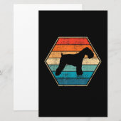 Miniature Schnauzer Dog Geschenk Briefpapier (Vorne/Hinten)