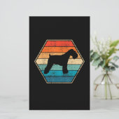 Miniature Schnauzer Dog Geschenk Briefpapier (Stehend Vorderseite)