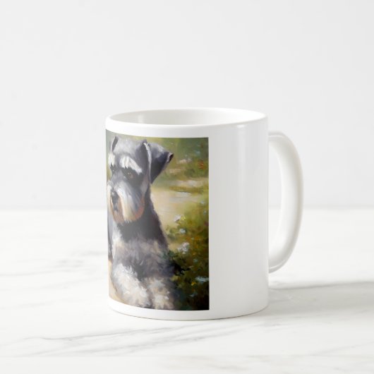 Miniature Schnauzer Dog Kaffeetasse (VorderseiteRechts)