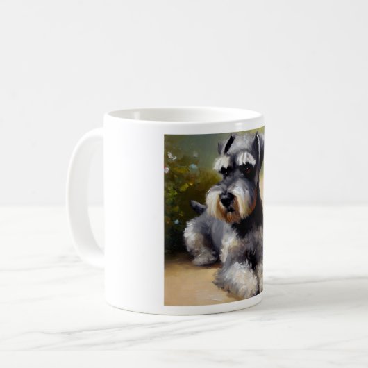 Miniature Schnauzer Dog Kaffeetasse (Vorderseite Links)