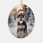 Miniature Schnauzer Dog Keramik Ornament (Rechts)