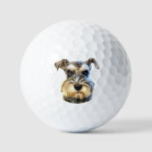 Miniature Schnauzer Dog Lover Süße Tier Golfball (Vorderseite)