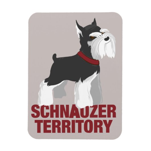Miniature Schnauzer Dog Magnet (Vertikal)