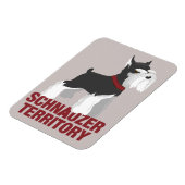 Miniature Schnauzer Dog Magnet (Linke Seite)