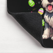 Miniature Schnauzer Dog Ostereier Hunt Sonniges Oh Mousepad (Ecke)