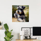 Miniature Schnauzer Dog Poster (Heimbüro)