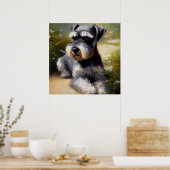 Miniature Schnauzer Dog Poster (Küche)
