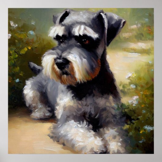 Miniature Schnauzer Dog Poster (Vorne)