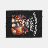 Miniature Schnauzer Dog Pumpkin Gewürz glücklich F Fleecedecke (Vorderseite (Horizontal))