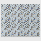 Miniature Schnauzer Dog PW Print Pattern Geschenkpapier (Flach)