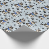 Miniature Schnauzer Dog PW Print Pattern Geschenkpapier (Ecke)