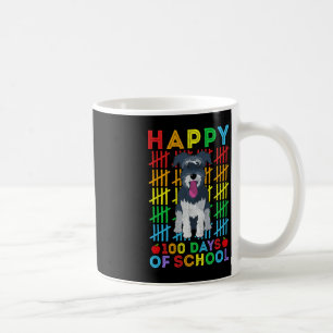 Miniature Schnauzer Dog Student Happy 100 Tage der Kaffeetasse