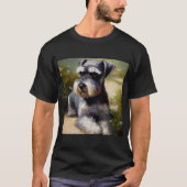 Miniature Schnauzer Dog T-Shirt (Vorderseite)