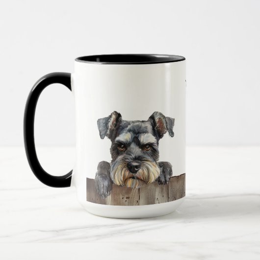 Miniature Schnauzer Dog Tasse (Links)