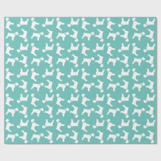 Miniature Schnauzer Doppy Geschenkpapier (Flach)
