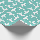 Miniature Schnauzer Doppy Geschenkpapier (Ecke)