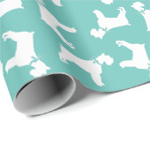 Miniature Schnauzer Doppy Geschenkpapier (Rolleneckpunkt)