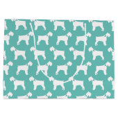 Miniature Schnauzer Doppy Große Geschenktüte (Rückseite)