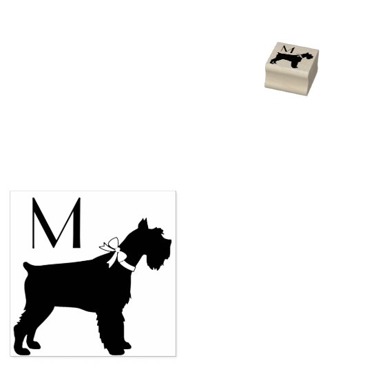 Miniature Schnauzer Doppy Gummistempel (Stempel)