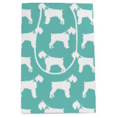 Miniature Schnauzer Doppy Mittlere Geschenktüte (Vorderseite)