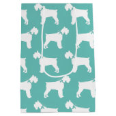 Miniature Schnauzer Doppy Mittlere Geschenktüte (Rückseite)