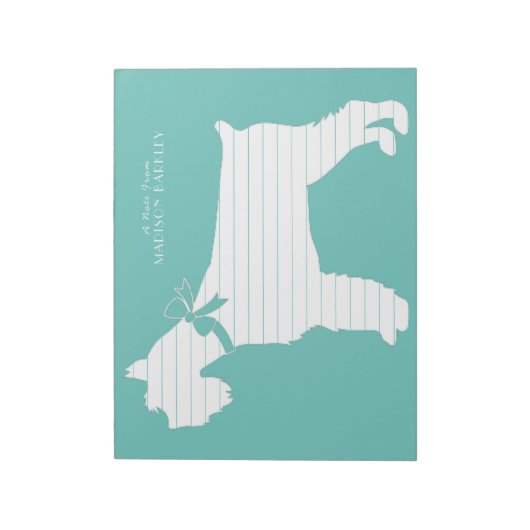 Miniature Schnauzer Doppy Notizblock (Rotiert)