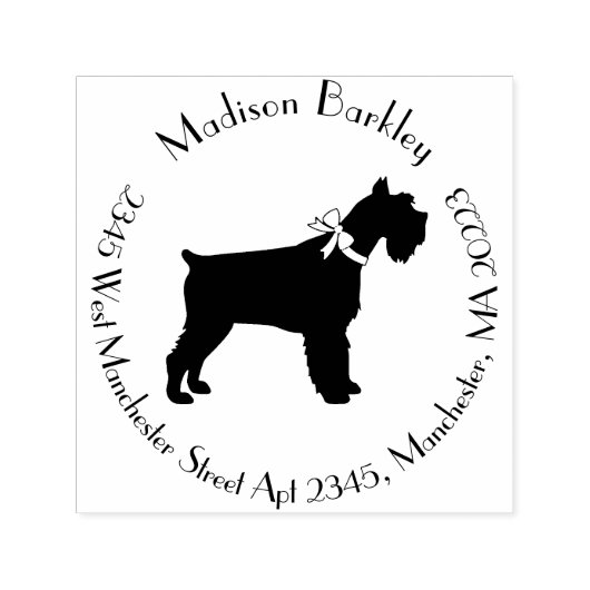 Miniature Schnauzer Doppy Permastempel (Design)
