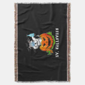 Miniature Schnauzer Ew Halloween Pumpkin Washing Decke (Vorderseite Vertikal)