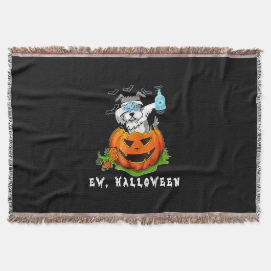 Miniature Schnauzer Ew Halloween Pumpkin Washing Decke (Vorderseite)