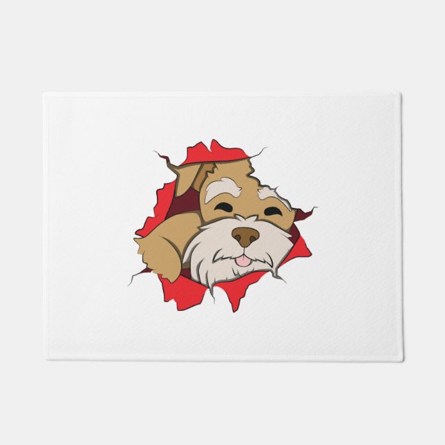 Miniature Schnauzer Fußmatte (Vorderseite)