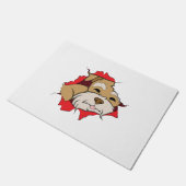 Miniature Schnauzer Fußmatte (Schrägansicht)