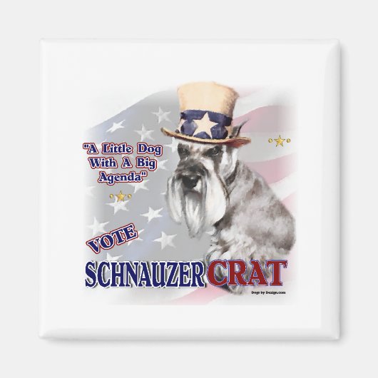Miniature Schnauzer Geschenke Magnet (Vorne)