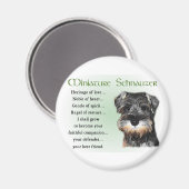 Miniature Schnauzer Geschenke Magnet (Vorderseite/Rückseite)