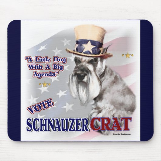 Miniature Schnauzer Geschenke Mousepad (Vorne)