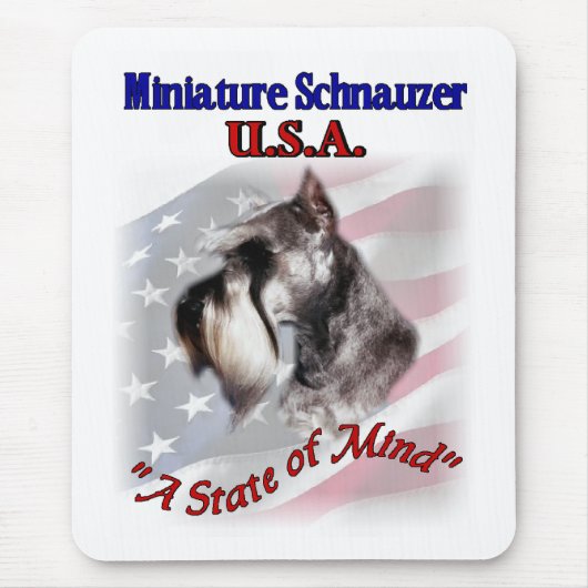 Miniature Schnauzer Geschenke Mousepad (Vorne)