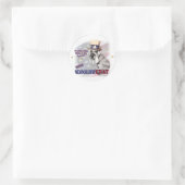 Miniature Schnauzer Geschenke Runder Aufkleber (Tasche)