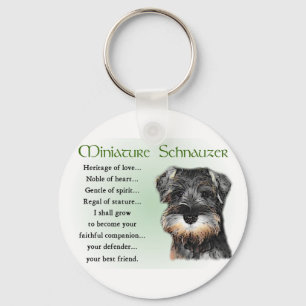 Miniature Schnauzer Geschenke Schlüsselanhänger