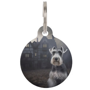 Miniature Schnauzer Halloween Beängstigend Haustiermarke