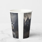 Miniature Schnauzer Halloween Beängstigend Pappbecher (Links)