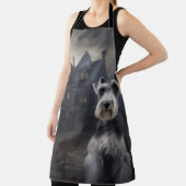 Miniature Schnauzer Halloween Beängstigend Schürze (InSitu)