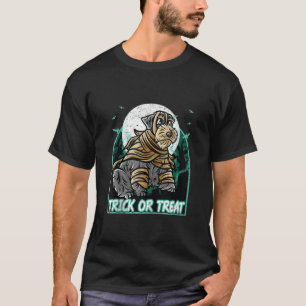 Miniature Schnauzer Happy Halloween Kostümmalerei T-Shirt