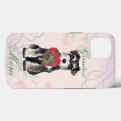 Miniature Schnauzer Heart Mama Case-Mate iPhone Hülle (Rückseite (Horizontal))