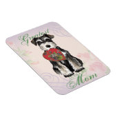 Miniature Schnauzer Heart Mama Magnet (Rechte Seite)
