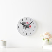 Miniature Schnauzer Hunde Rasse Wall Clock Runde Wanduhr (Zuhause)