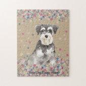 Miniature Schnauzer Hundewelpen Puzzle (Vertikal)