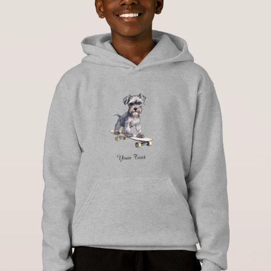 Miniature Schnauzer Kids Pullover Hoodie (Vorderseite)