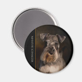 Miniature Schnauzer Kühlschrankmagnet (Vorderseite/Rückseite)
