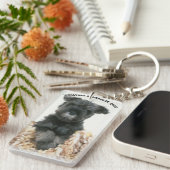 "Miniature Schnauzer Liebe" Acrylic-Schlüsselanhän Schlüsselanhänger (Vorderseite rechts)