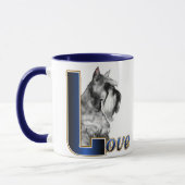 Miniature Schnauzer-LIEBE Tasse (Links)